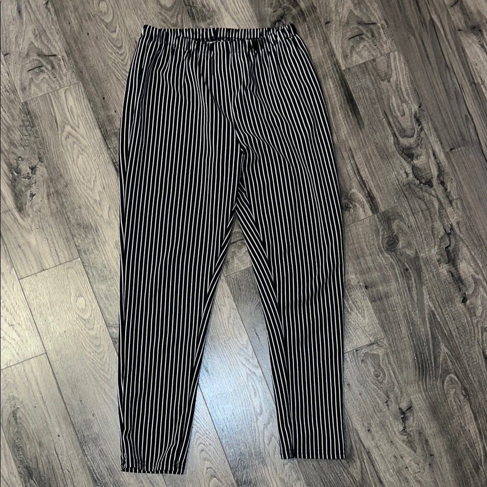 Striped Black and White Women’s Pant
